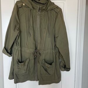 Torrid Olive Utility Jacket